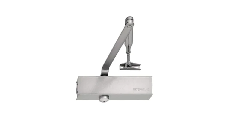 cyclingcolors Top Door Closer, Startec DCL 15, EN 2-4, with Standard Linkage, Silver Painted, Door Closer Fire and Smoke Protection Doors Approved.