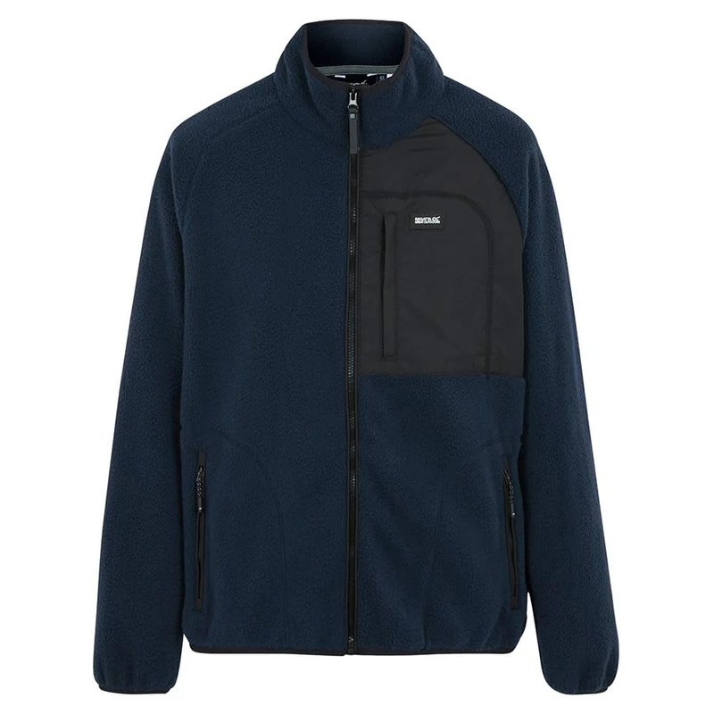 Regatta Mens Frankie Borg Full Zip Fleece Plush Stretch Warm Winter Layer Top