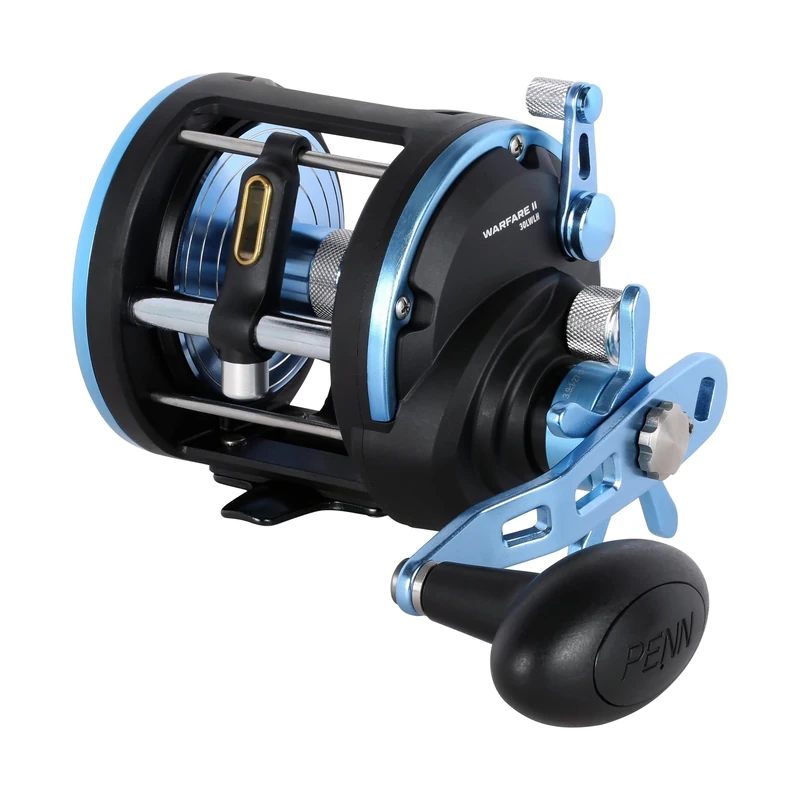PENN Warfare™ II Level Wind Reel | Saltwater Predator Fishing Reel | Trolling, Casting & Bottom Fishing | Graphite Body | HT-100 Carbon Drag | Level Wind Spool | 3.9:1 Gear Ratio | 3000 | Left Hand