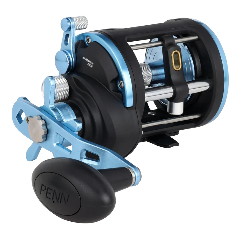 PENN Warfare™ II Level Wind Reel | Saltwater Predator Fishing Reel | Trolling, Casting & Bottom Fishing | Graphite Body | HT-100 Carbon Drag | Level Wind Spool | 5.1:1 Gear Ratio | 1500 | Left Hand