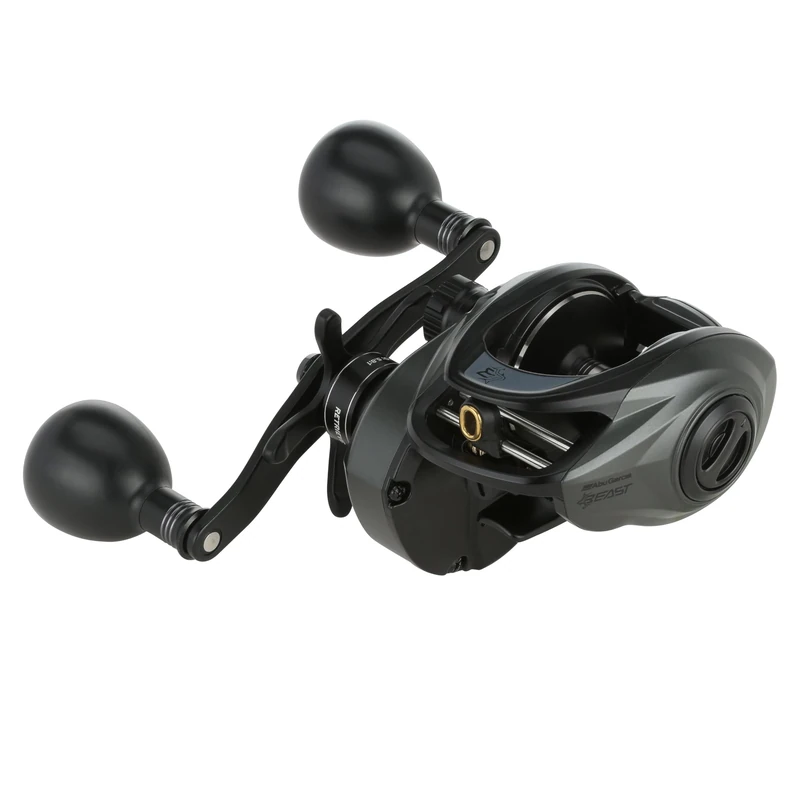 Abu Garcia Beast Low Profile Baitcasting Reel | Freshwater & Saltwater Predator Casting Fishing Reel | 5.8:1 Gear Ratio | Power Stack Carbon Drag | Aluminium Body | 3000 | Right Hand