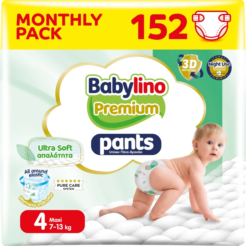 Babylino Premium Pants Size 4 (7-13 kg) - 152 Units