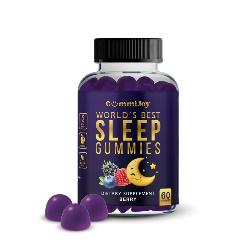 GummiJoy | Sleep Gummies 60 Natural | 30 Day Supply | Berry Flavoured