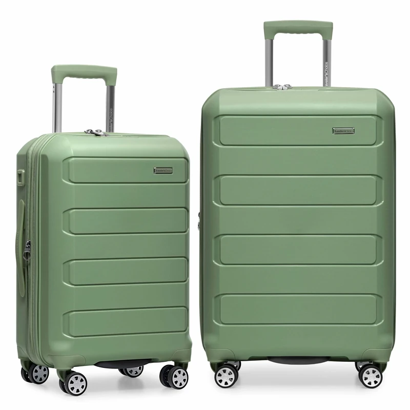 Traveler's Choice Pagosa Indestructible Hardshell Expandable Spinner Luggage, Green, 30" Large, Pagosa Indestructible Hardshell Expandable Spinner Luggage