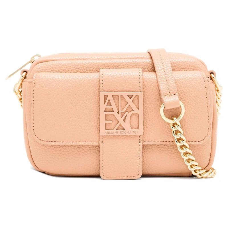 Armani Exchange Women Susy Soft, Sustainable, Logo Tone On One Camera case, Candied Ginger, Size - Image 1