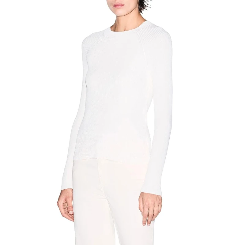 Armani Exchange Women's Salin De Giraud, Sustainable, Back Logo Pullover Sweater, ISO, S