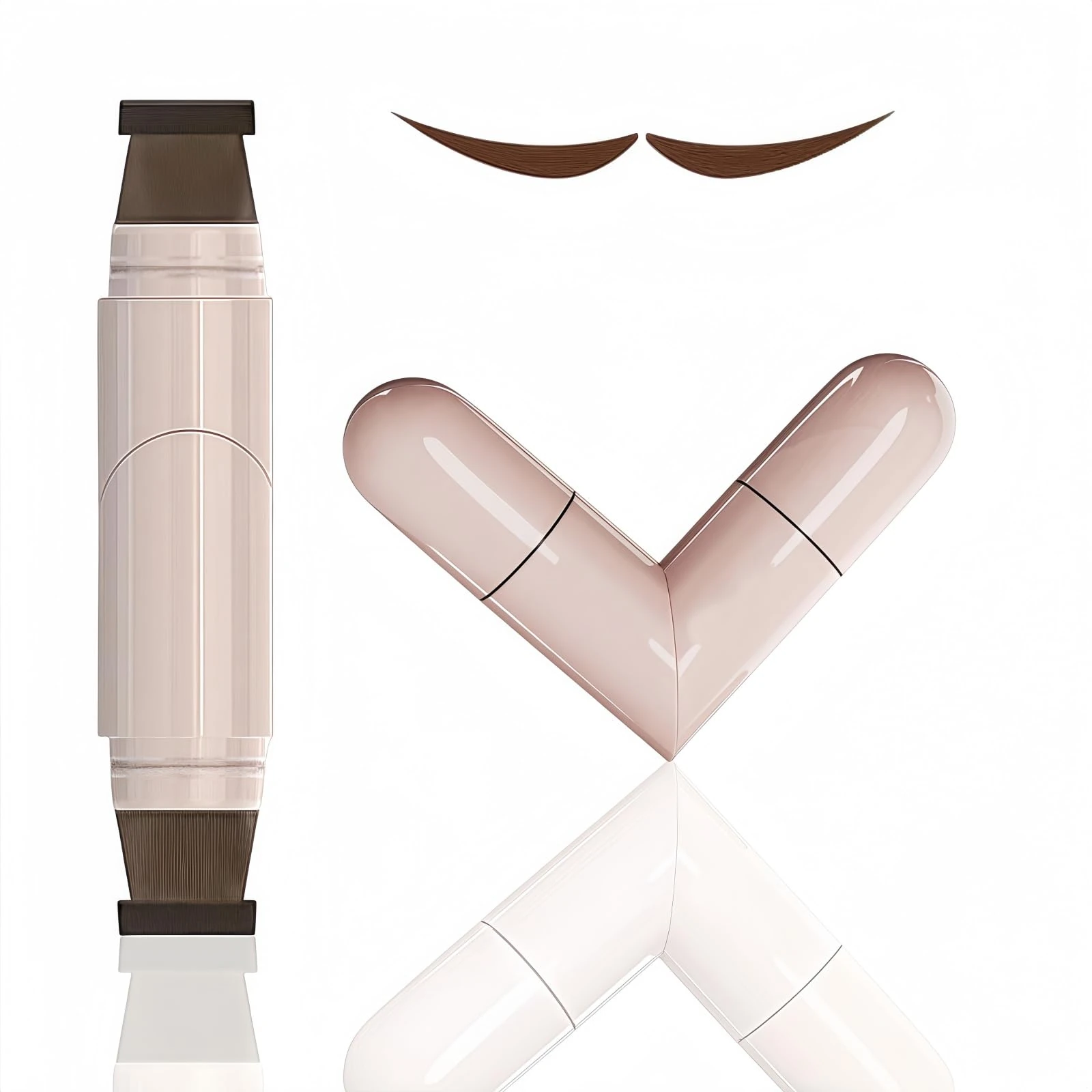 Long-Lasting Winged Eyeliner Stamp,Eyeliner Stamp,Waterproof Smudge Proof Long Lasting Liquid Eye Liner,Smudge-Proof Brown Liquid Liner for Women,Winged Eye-liner St-amp,Eye Liner St-amp(Brown)