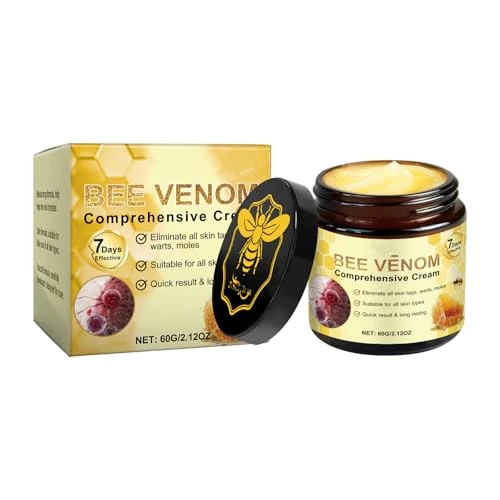 Bee Venom Wrinkle Removal Cream, Skin Treatment Tag Removal, Bee Venom Comprehensive Repair Cream for All Skin Types