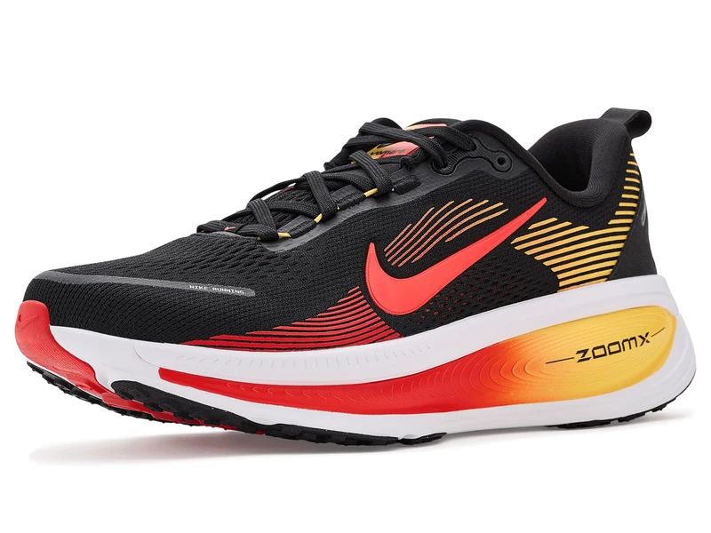 Nike Men's Vomero 18 Road Running Shoes, Black/Bright Crimson, 11