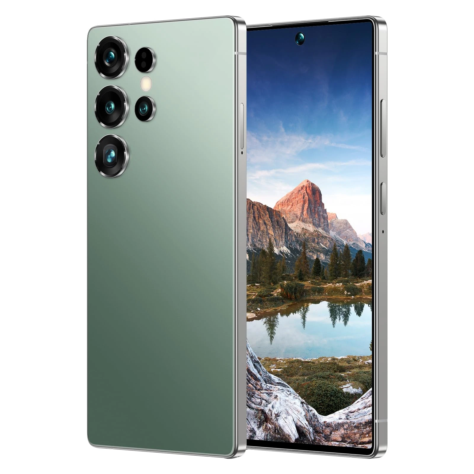 S25 Ultra 6.8" FHD Super-V Display Smartphone | Al Dual Camera | Snapdragon 8Gen4|4500mAh Battery | 5G Global Bands | Dual SlM + SD Slot | Face Unlock Smartphone (dark green,64)