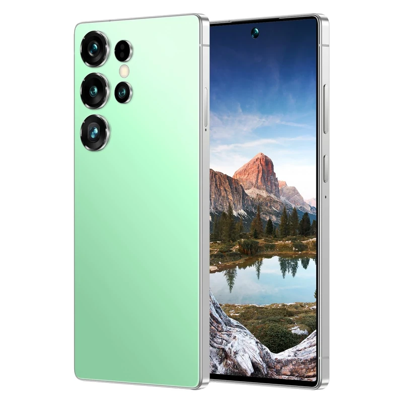 adeck S25 Ultra 6.8" FHD Super-V Display Smartphone | Al Dual Camera | Snapdragon 8Gen4|4500mAh Battery | 5G Global Bands | Dual SlM + SD Slot | Face Unlock Smartphone (light green,32)