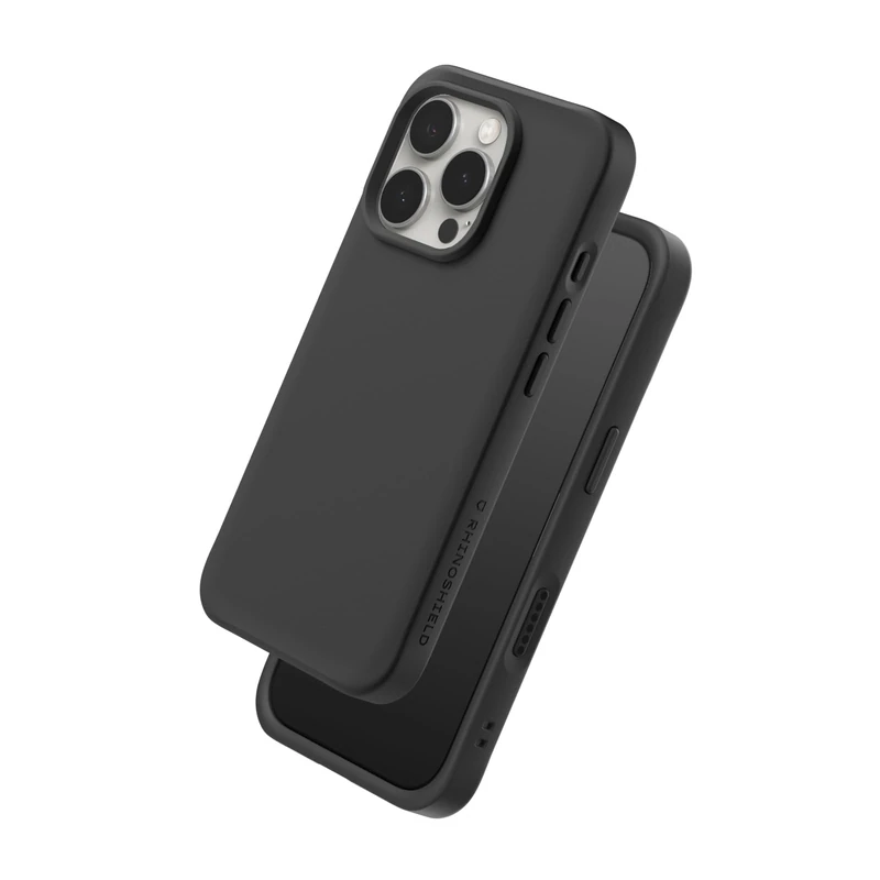 RHINOSHIELD Case Compatible with iPhone 16 Pro | SolidX - Reinforced Shock-Absorbing Slim Design Protective Cover with 3.5M / 11ft Drop Protection - Classic Black