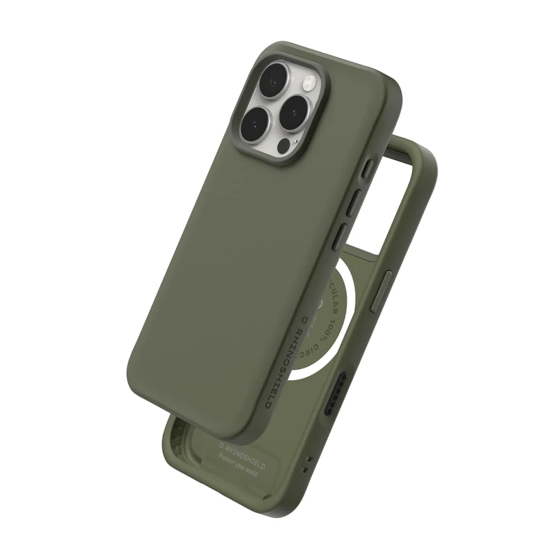 RHINOSHIELD Case Compatible with Magsafe for iPhone 16 Pro | SolidX - Reinforced Shock-Absorbing Slim Design Protective Cover with 3.5M / 11ft Drop Protection - Seaweed Green