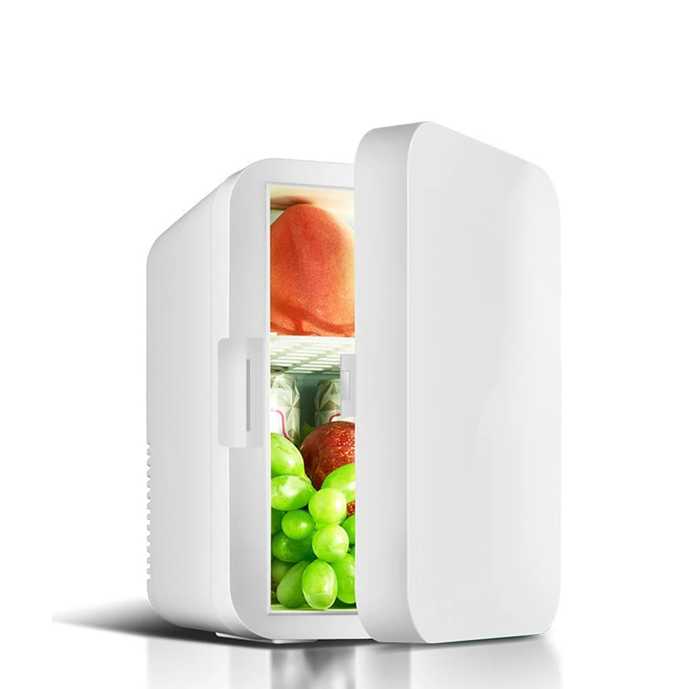 Blendra 8L Mini Fridge,Skincare Fridge Small Refrigerator for Bedroom,Home And Car, Cooler and Warmer For Drinks and Cosmetics,220VAC/12V DC,White