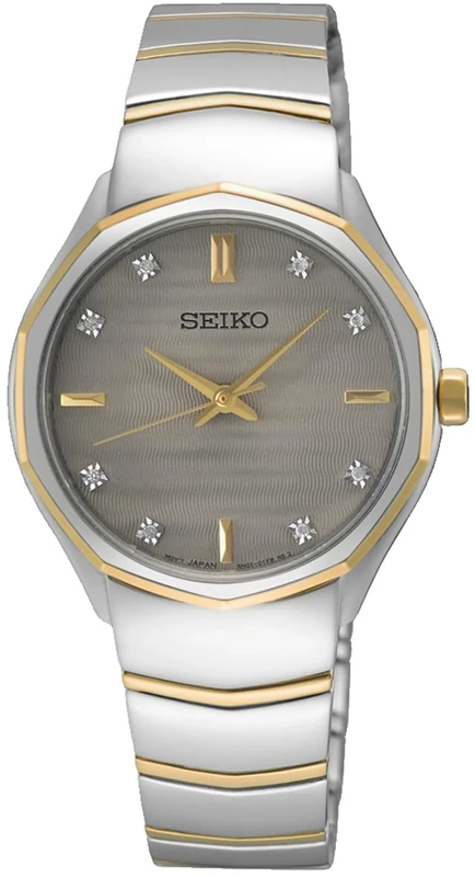 Seiko Women's Analog Quartz Watch with Stainless Steel Strap SUR616P1
