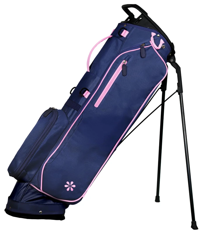 April by Glove It Navy Golf Stand Bag - Lightweight 14-Way Divider Bag with Dual Straps & Pockets - Durable & Stylish