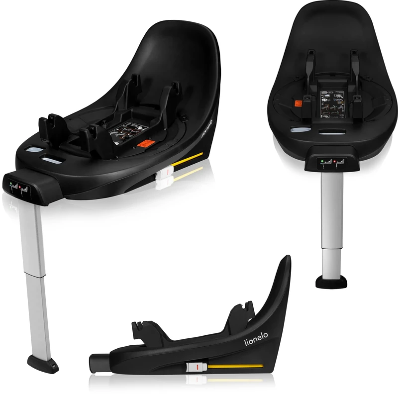 lionelo Moxie i‑Size Base – 360° EasyTurn Swivel ISOFIX Car Seat Base with Support Leg, Visual Installation Indicators & Anti-Rotation Frame