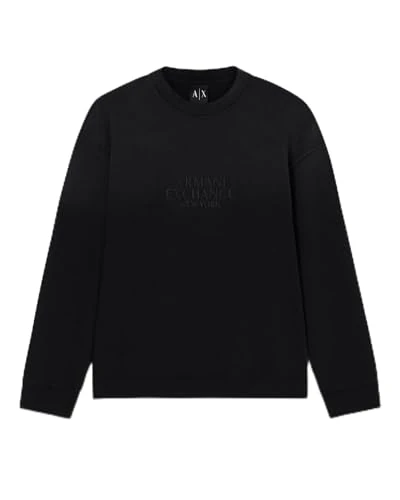 Armani Exchange Men's Embroidered Logo Sweatshirt - Black, S