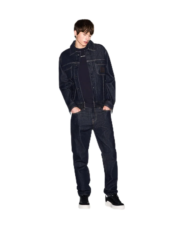 Armani Exchange Men's Logo Patch T-Shirt - Deep Navy, M