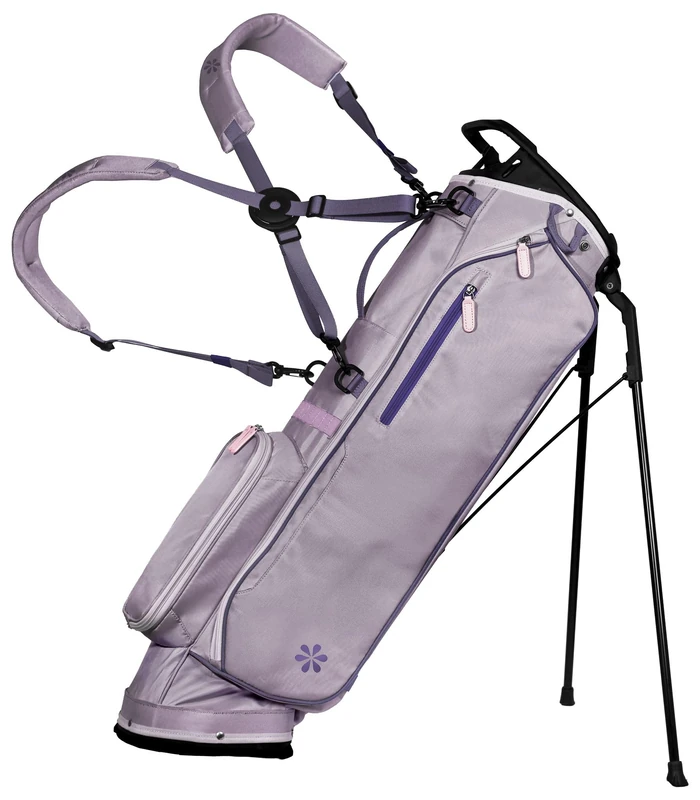April by Glove It Purple Golf Stand Bag - Lightweight 14-Way Divider Bag with Dual Straps & Pockets - Durable & Stylish