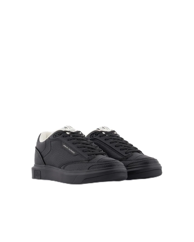 Armani Exchange Venice, Logo Tab On Sole, Men's Sneakers, Black, 43.5 EU, 9.5 UK