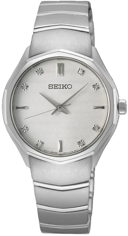 Seiko Women's Analog Quartz Watch with Stainless Steel Strap SUR615P1