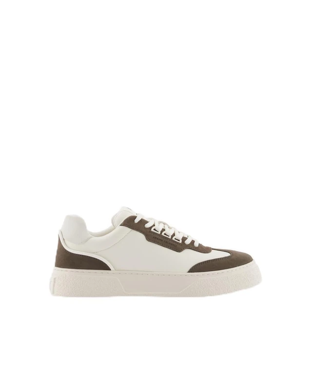 Armani Exchange Men Lion Sneaker, Off White Musk, 11 UK