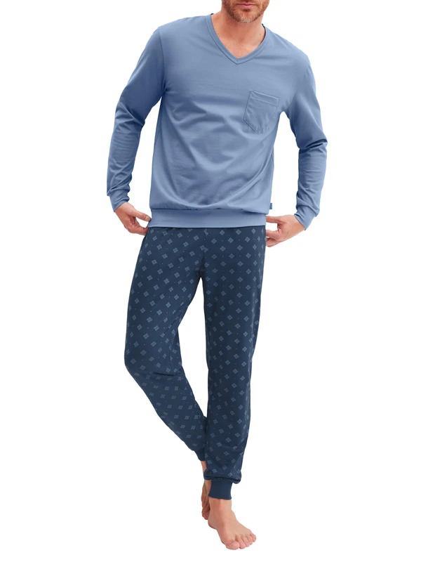 CALIDA Mens Cuffed Pyjamas - Image 1