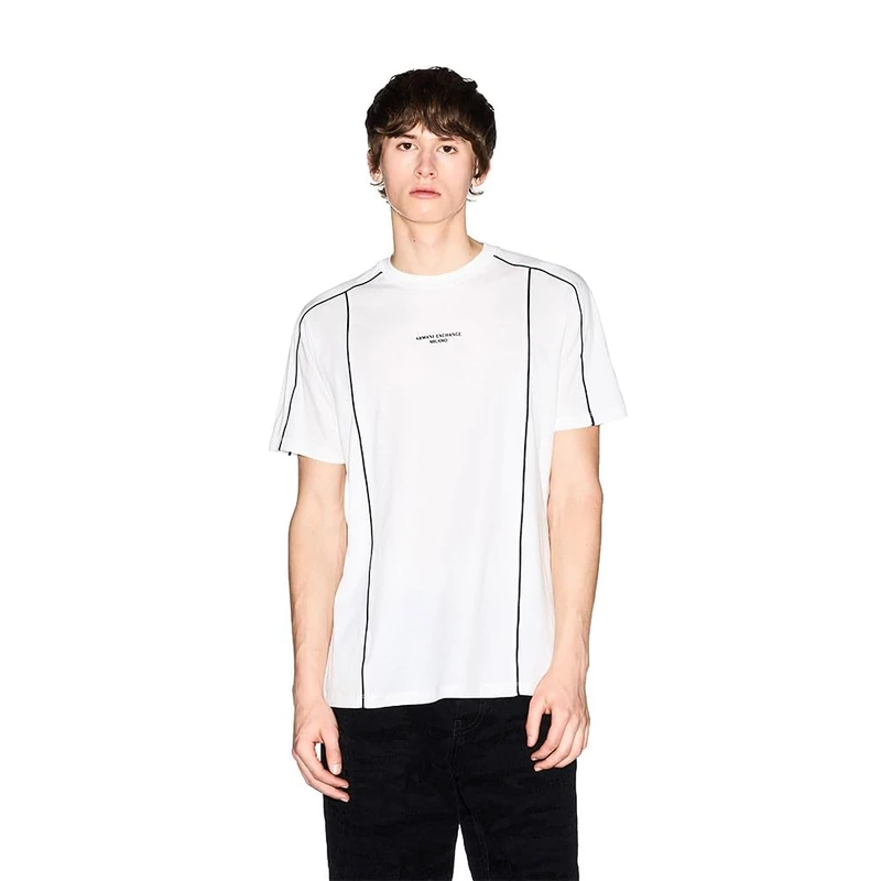 Armani Exchange Men's 3D Printed Logo T-Shirt - Off White, L
