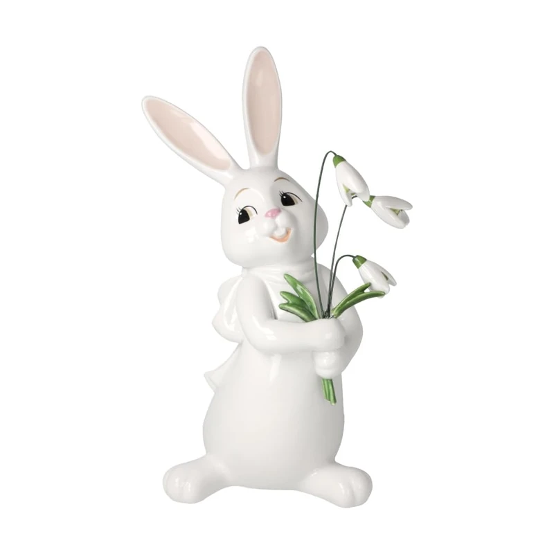 Goebel Bunny Figurine Rabbit Snow White Welcome Spring Easter - Image 1