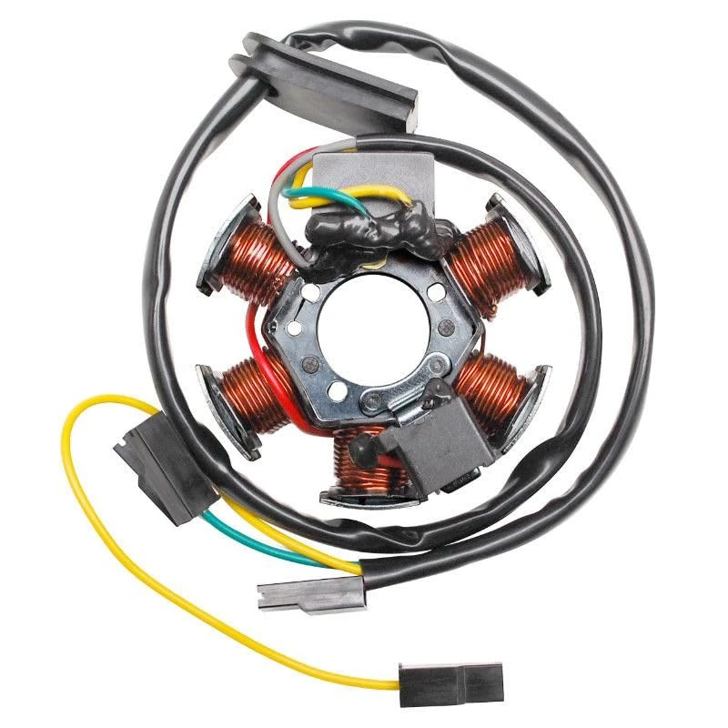 cyclingcolors Stator Ignition Engine Motorcycle Scooter Moped Compatible with AM6 Minarelli 60W 6 Pole Sans Platine