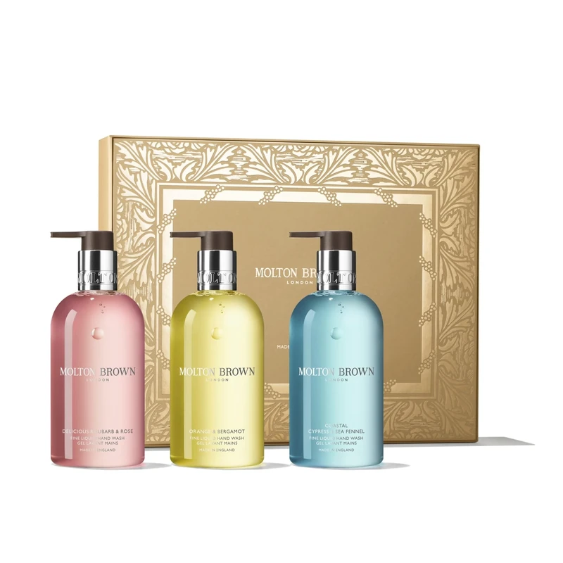 Molton Brown Floral & Aromatic Hand Care Collection - Trio of 300 ml Luxury Scented, Fine Liquid Hand Wash Gift Set
