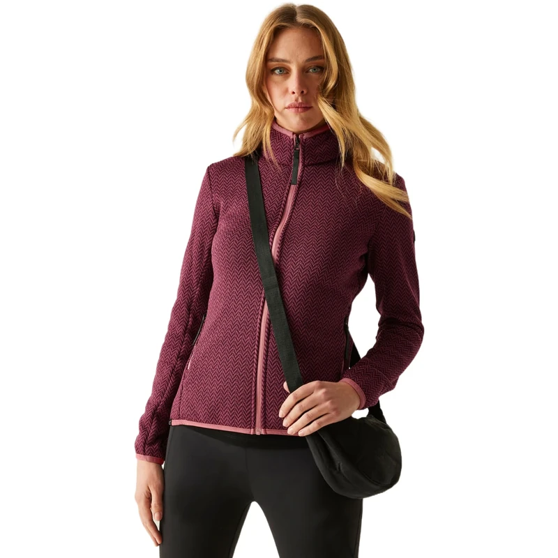 Regatta Womens Elzie Full Zip Fleece Stretch Layer Winter Jacket Warm Top Layer