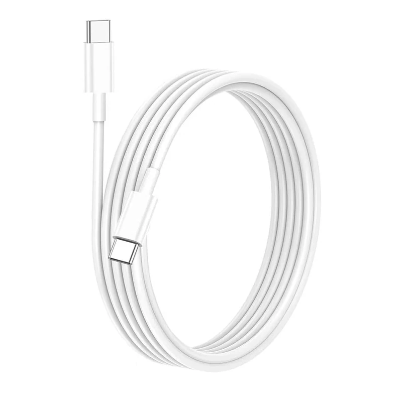 USB C to USB C Charger Cable for iPhone 15/16/17 Fast Charging, 60W Type C Charging Fast Charging Cable for iPhone17/16/15 Pro Max, iPad Pro/Air/Mini, Samsung, Pixel (White, 1M, 1PCS)