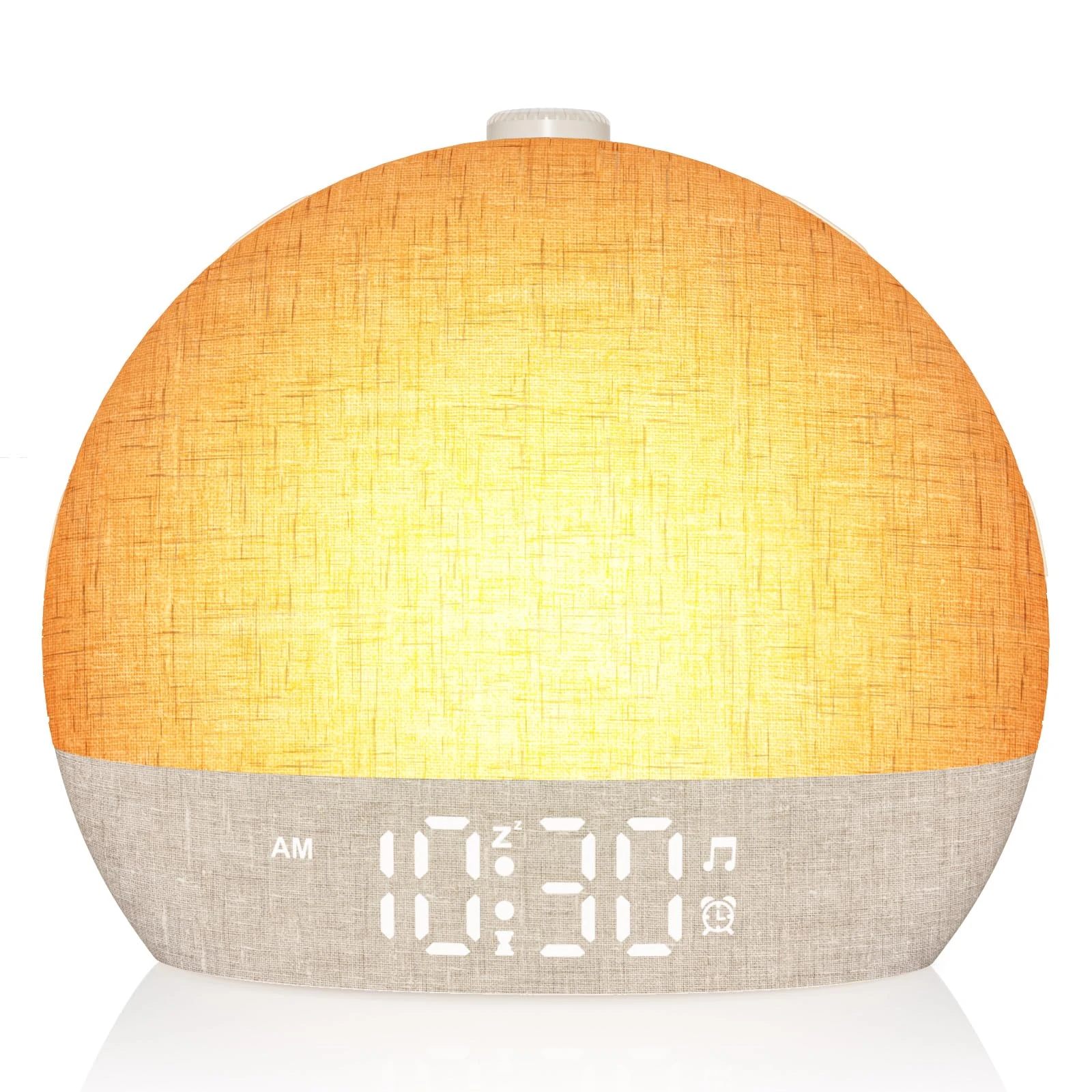 Wake Up Light Sunrise Alarm Clock,White Noise Machine with 30 Soothing Sounds,Stepless Dimmer Digital Alarm Clock Bedside Night Light 12 Colors, Alarm Clocks for Heavy Sleepers Adults/Kids/ Bedroom