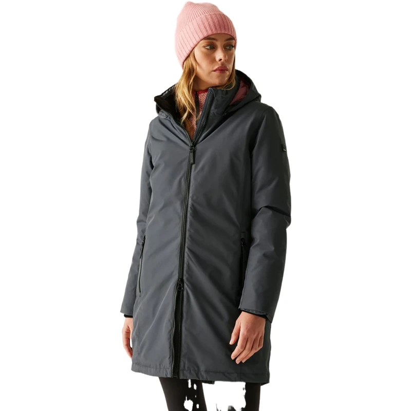 Regatta Womens Marron Waterproof Jacket Insulated Long Length Winter Coat