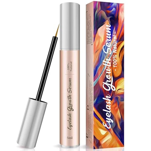 Eyelash Growth Serum: Lash Enhancing Serum with Advanced Formula to Boost Longer Fuller and Thicker Looking Lashes to Growth Stronger（Orange)