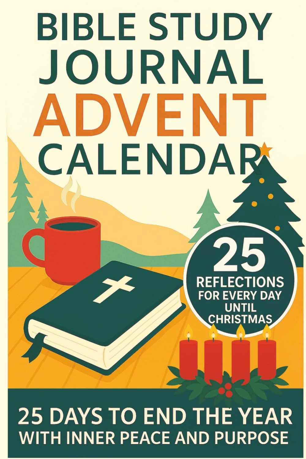 The Bible Study Journal Advent Calendar: 25 Days Until Christmas Full of Bible Stories, Reflections, and Time With God, to End the Year With Inner Peace and Purpose