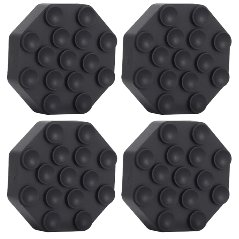 mivceklw Washer Vibration Pads, Quiet Washer Mat, Anti Slip Mat Shock Absorber Noise Reducer Strong Support Base 4 Piece Gray for Laundry Machines Dryers Treadmills Appliance Floor Protection - Image 1