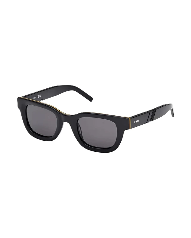 KWAY Kw0004 Sunglasses, Black (Shiny Black), One Size