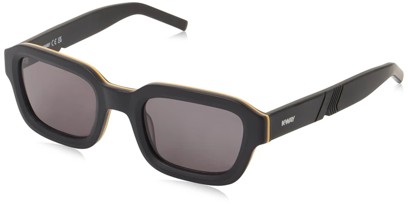KWAY Kw0002 Sunglasses, Matte Black, Regular