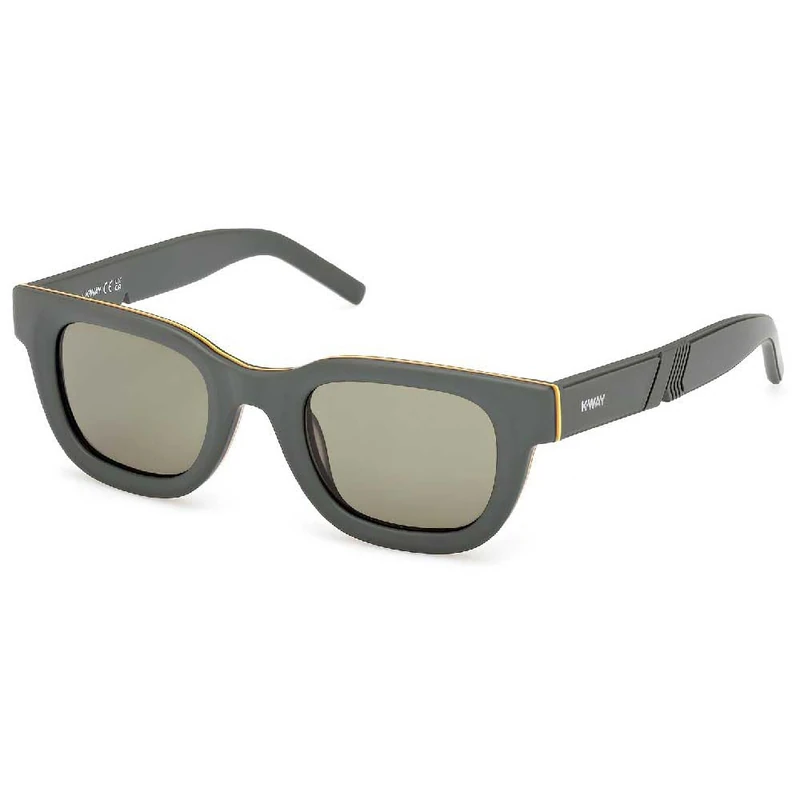 KWAY Kw0004 Sunglasses, Matte Dark Green, Regular