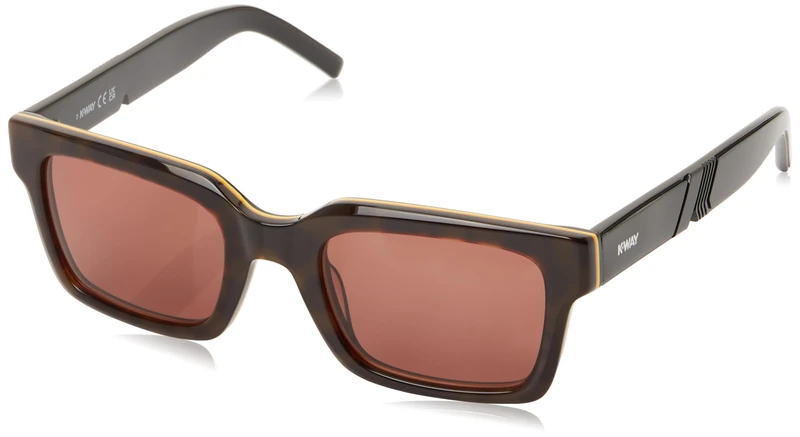 KWAY Unisex Kw0001 Sunglasses, Havana/Other, Regular