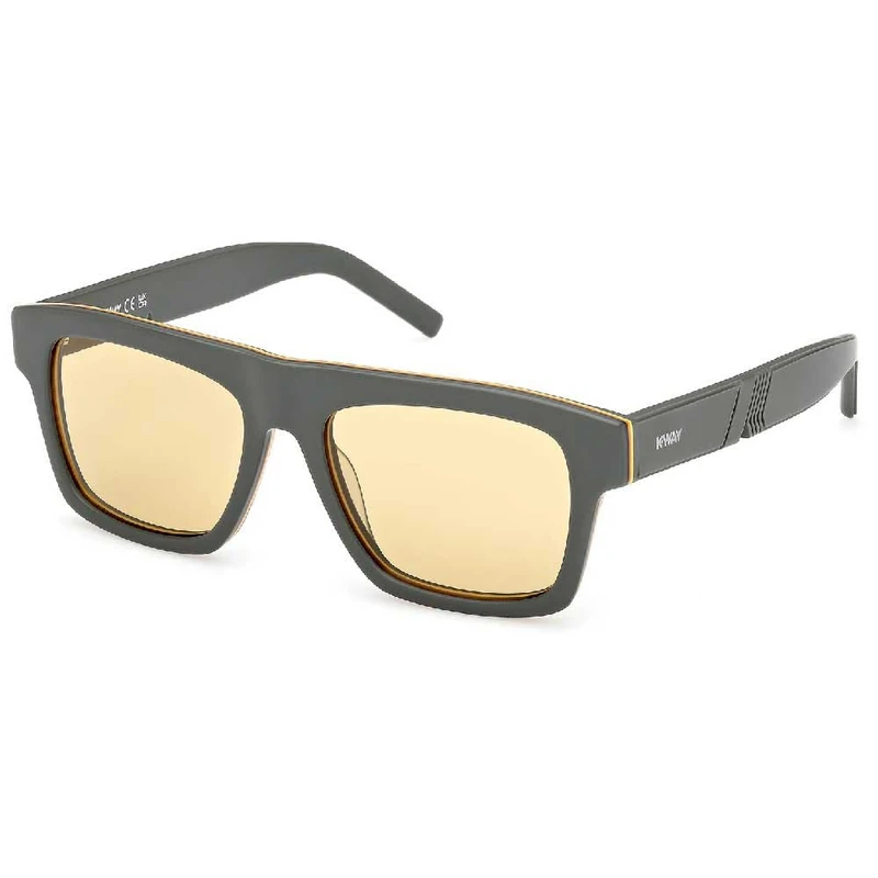 KWAY Kw0003 Sunglasses, Matte Dark Green, régulier
