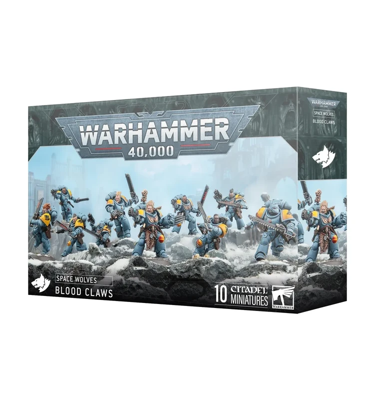 Games Workshop - Warhammer 40,000 - Space Wolves: Blood Claws - Image 1