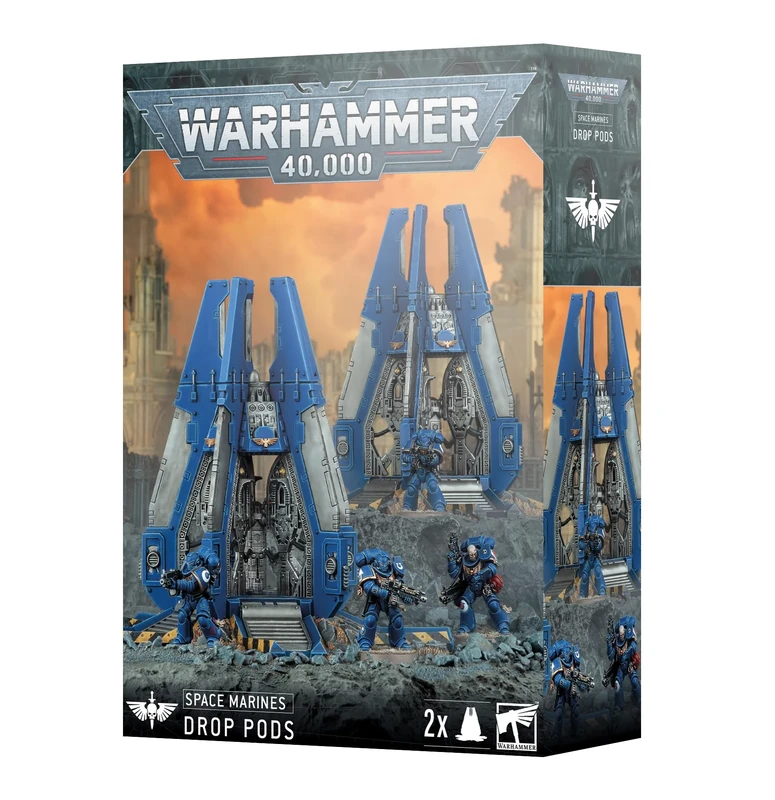 Games Workshop - Warhammer 40,000 - Space Marines: Drop Pods