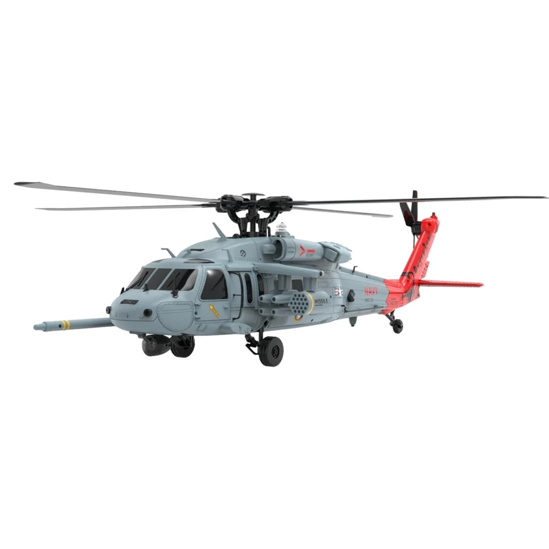 Kidaromo F09-H SH60 H-AWK RC Helicopter, 1:47 2.4GHz 8CH Remote Control Helicopter Outdoor with Dual Brushless Motor, GPS & 3D/6G Stunt Flight, Direct-Drive RC Airplane for Adults-RTF