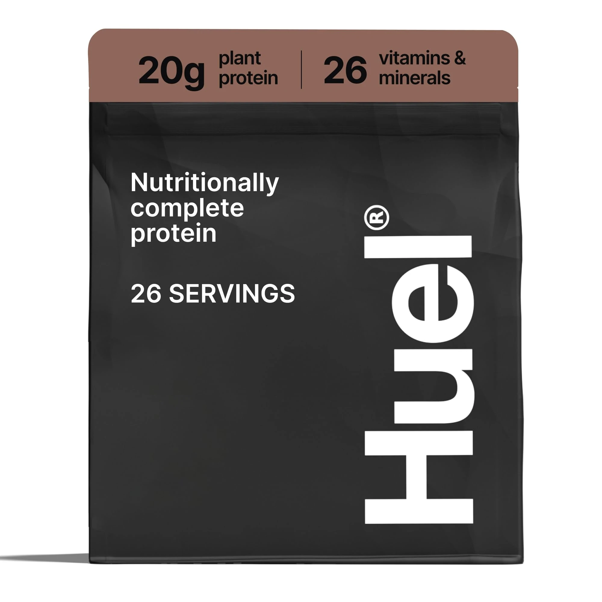 Huel Complete Protein Powder, 26 Servings, Chocolate Fudge Brownie Flavour, 20g of Plant-Based Vegan Protein Powder per Serving, Ready Meals, Gluten-Free, No Soy, Naturally Flavoured Meal Replacement