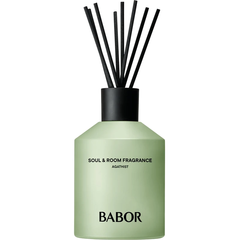 BABOR Soul & Room Fragrance AGATHIST (220 ml) – Fresh and Invigorating Room Fragrance Sticks with Musk, Cedarwood and Citrus Notes – for a Revitalising and Harmonious Room Atmosphere