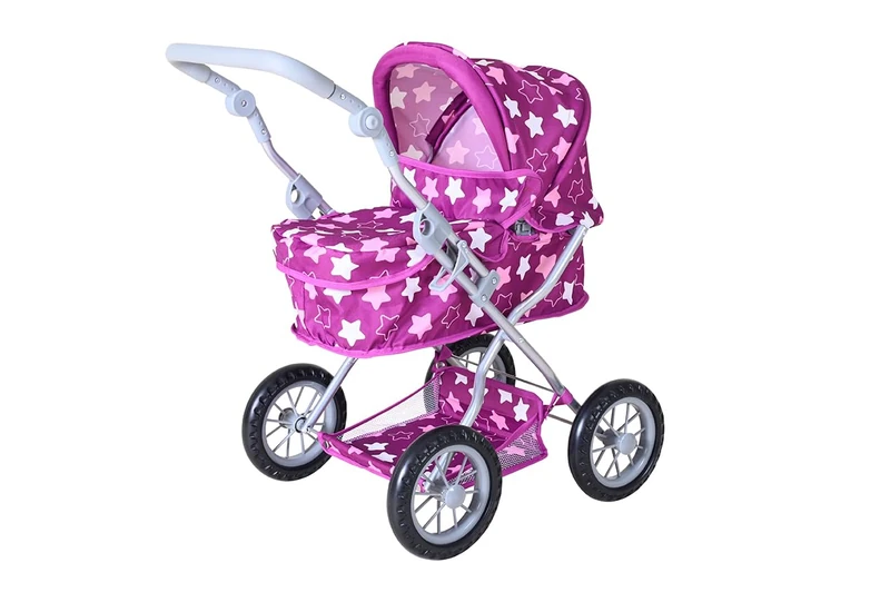 Knorrtoys 63445 Doll's Pram First Star - Dark Pink